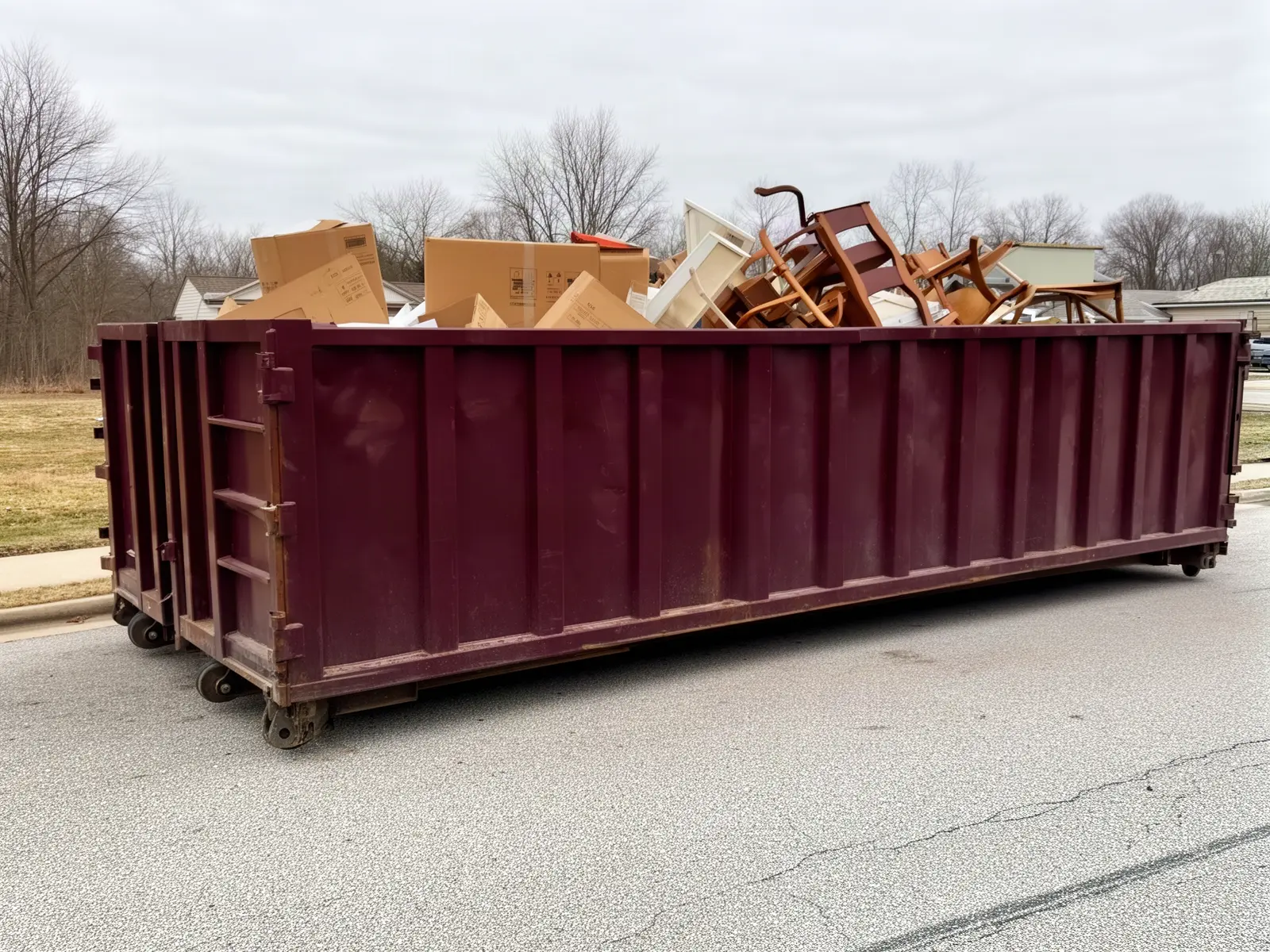 Roll-off dumpster from Schafer's Stockton Dumpster Rental in Stockton, CA
